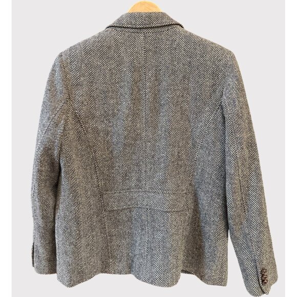 Appleseed’s Women’s Herringbone Wool Blazer Size 14 Academia Ivy League Preppy - Picture 4 of 8